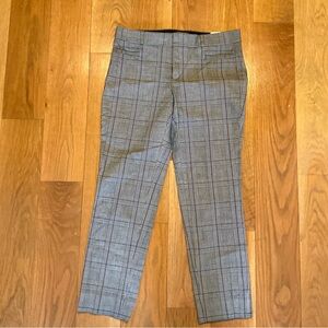 Banana Republic Gray Checkered Pants